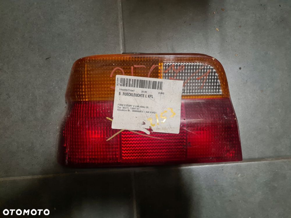 lampa lewa tylna ford escort v - 1