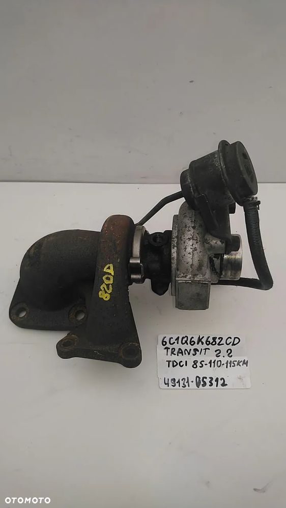 TURBINA 2.2 TDCI 85KM 110KM 115KM TRANSIT 6C1Q6K682CD 49131-05312 - 3