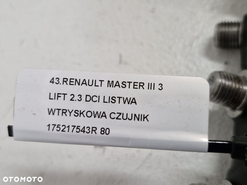 RENAULT MASTER III 3 LIFT 2.3 DCI LISTWA WTRYSKOWA CZUJNIK 175217543R - 10