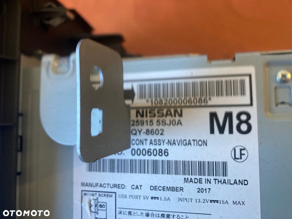 Radio z nawigacją Nissan 259155SJ0A - 5