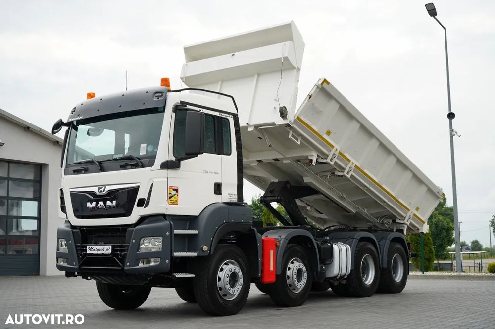 MAN TGS 35.480 / 8x4 / BASCULANTE / BORDMATIC / HYDROBOARD / ANVELOPE 100% / EURO 6 - 1