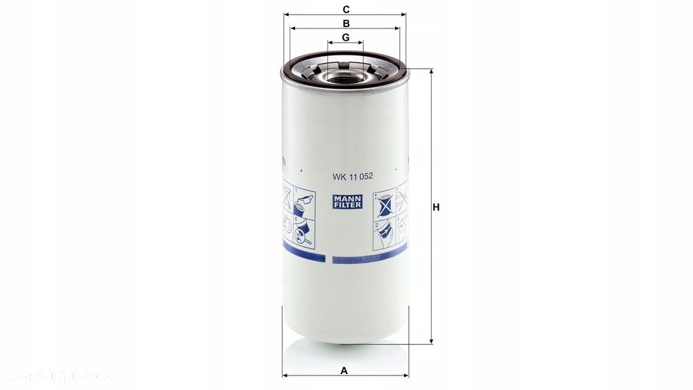 mann-filter filtr paliwa volvo fh / fm / renault c / d / k / t - 2