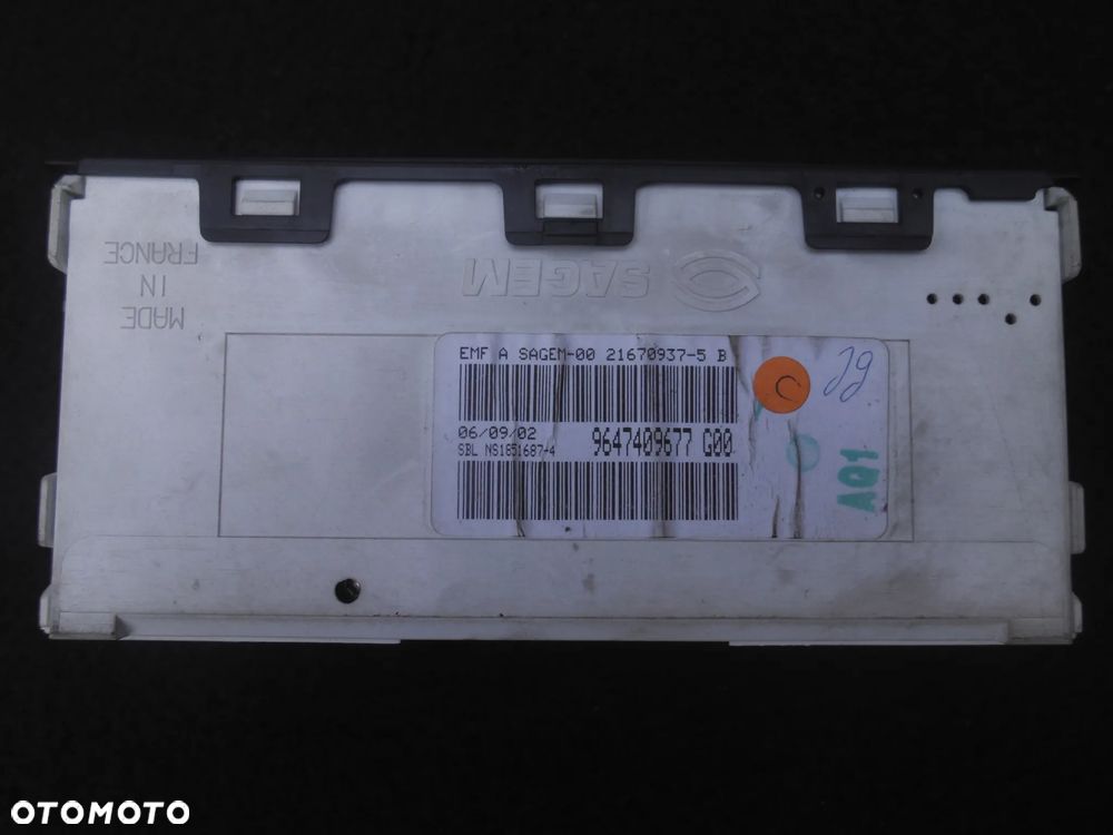 CITROEN C5 WYŚWIETLACZ RADIA LCD 9647409877 POSIADAM 2 SZT - 5