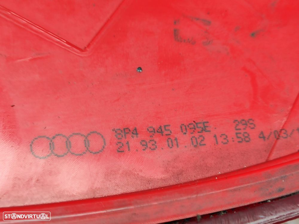 Farolim traseiro trás esquerdo LED original Audi A3 8P 8PA Sportback Facelift Fase 3 - 8