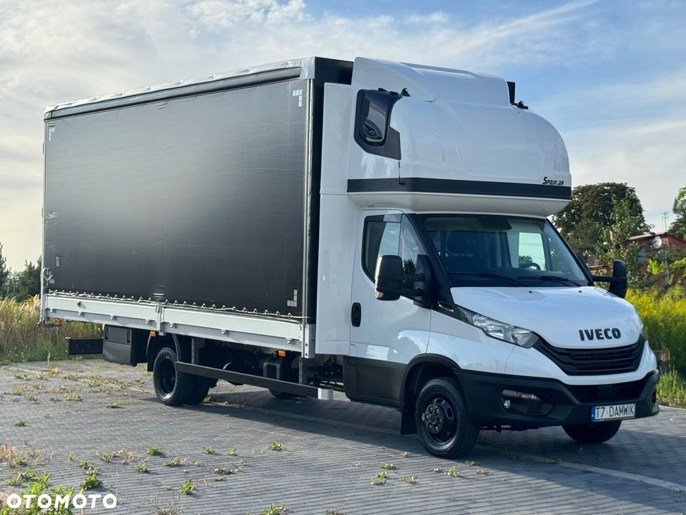Iveco Daily 2024r ‼️50C18‼️HI-MATIC 15 Palet 6.11m // 3.0 Plandeka 2x Firanka + Dach zsuwany + drzwi z tyłu Wysokość rampowa // poduszki pneumatyczne Salon Polska DMC 3.5t - 3
