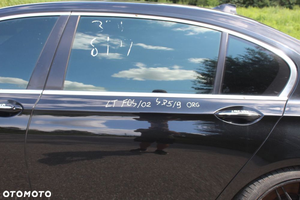 DRZWI LEWY TYŁ BMW F01 LONG F02 F04L ORG 475 BLACK SAPPHIRE - 2