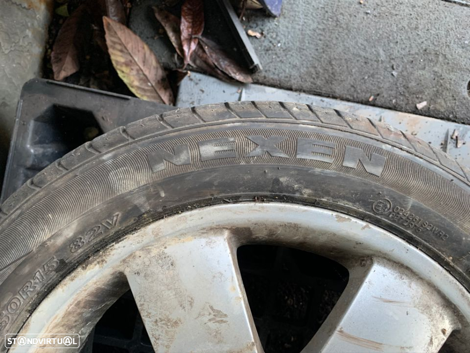 3 jantes Skoda 5x100 com pneus 195/50/R15 - 2