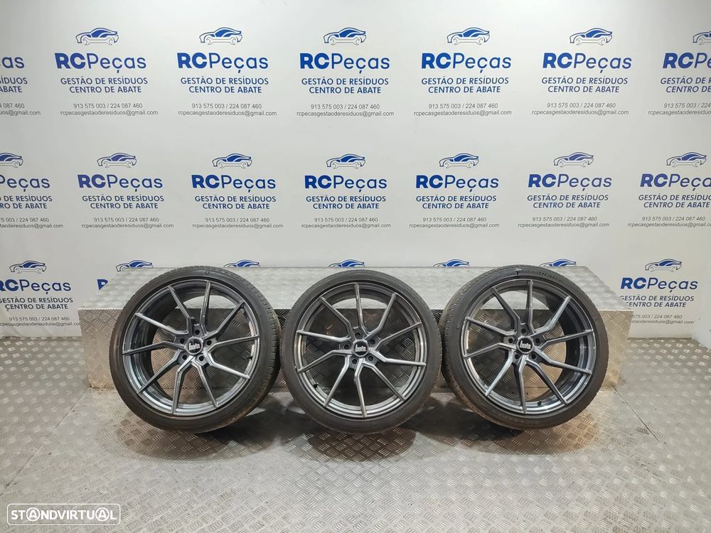 Conjunto 3 Jantes 19 Originais Bola Wheels B25 Gloss Gunmetal 8,5J ET25 5x112 - 11