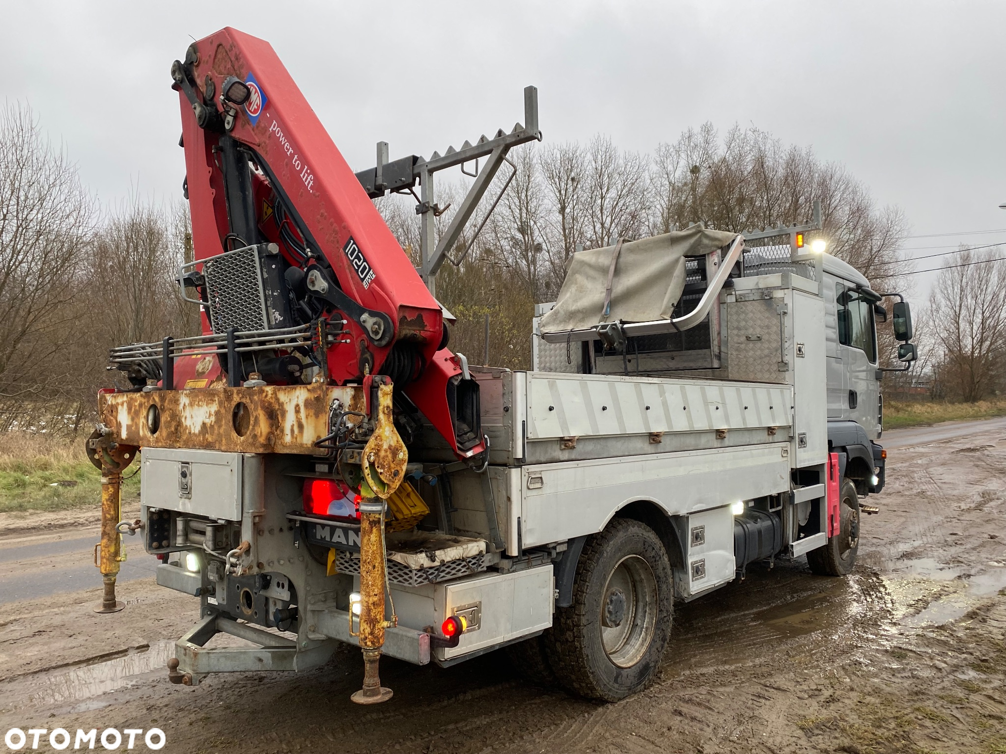 MAN TGM 15.290 4x4 Euro5 Energetyka HMF 1020 wciągarka podest osobowy - 22