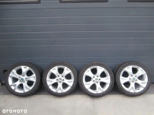 FELGI KOŁA SKODA OCTAVIA II SUPERB 1z0601025Q VW GOLF V VI PASSAT B6 B7 5X112 17 7X17 ET54 225/45R17 - 1