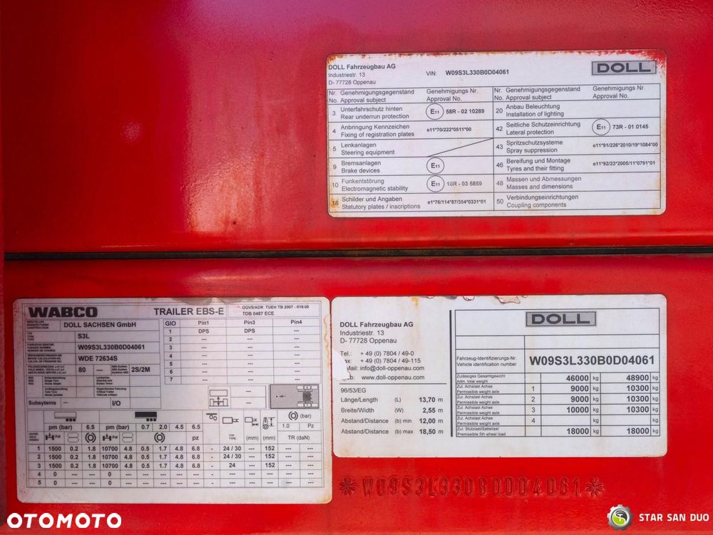 Doll S3L Naczepa Niskopodwoziowa Rozciągana 3 osie - 14