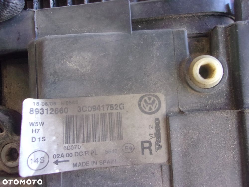 LAMPA PRZÓD PRAWA VW PASSAT B6 BI- XENON 3C0941752G SKRETNA - 4