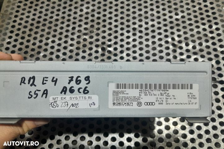 Amplificator audio 4F0035541L / 4E0910541Q 4F0035541L / 4E0910541Q Au - 3
