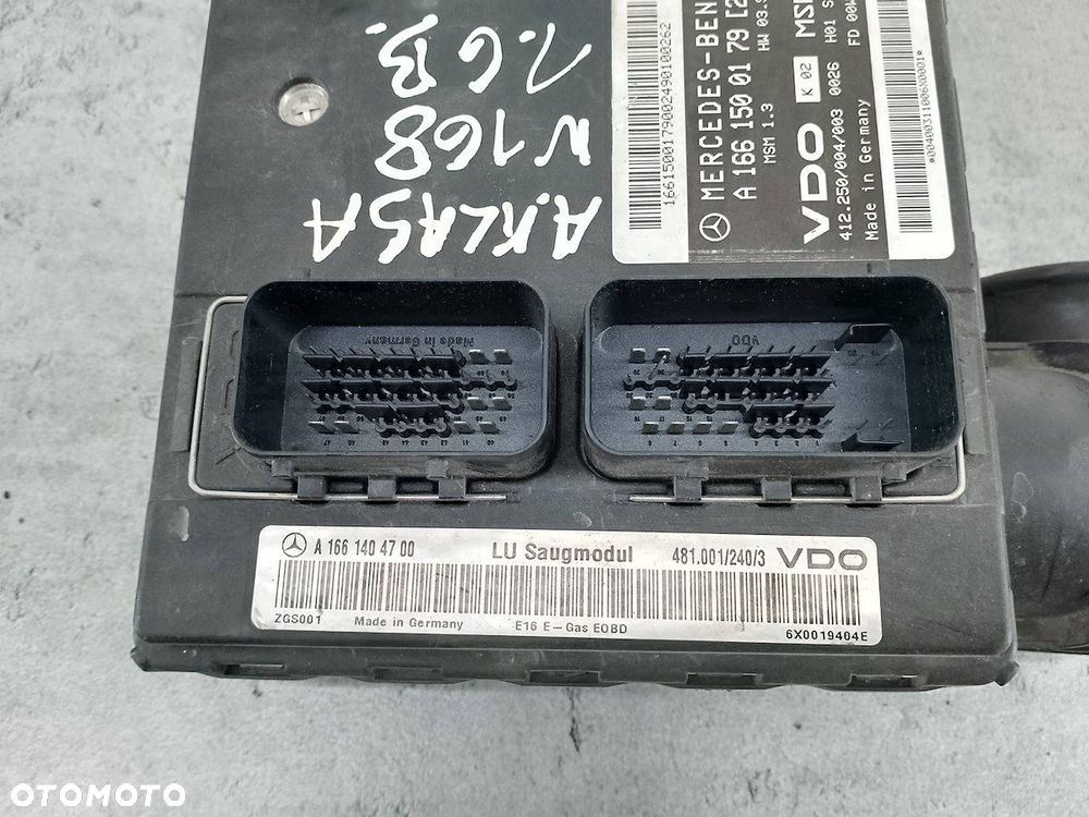 KOMPUTER,STEROWNIK MERC. KLASA A W168 A1661500179 A1661404700 481.001/140/3 - 6