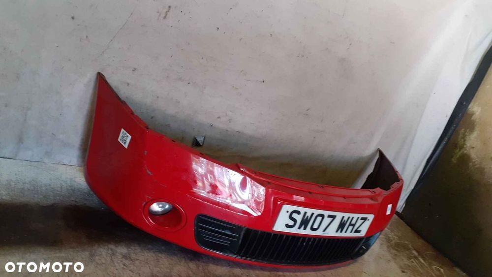 $ ZDERZAK PRZÓD PRZEDNI DO SKODA OCTAVIA II 2 VRS RS + HALOGENY CZERWONY 8180 - 4