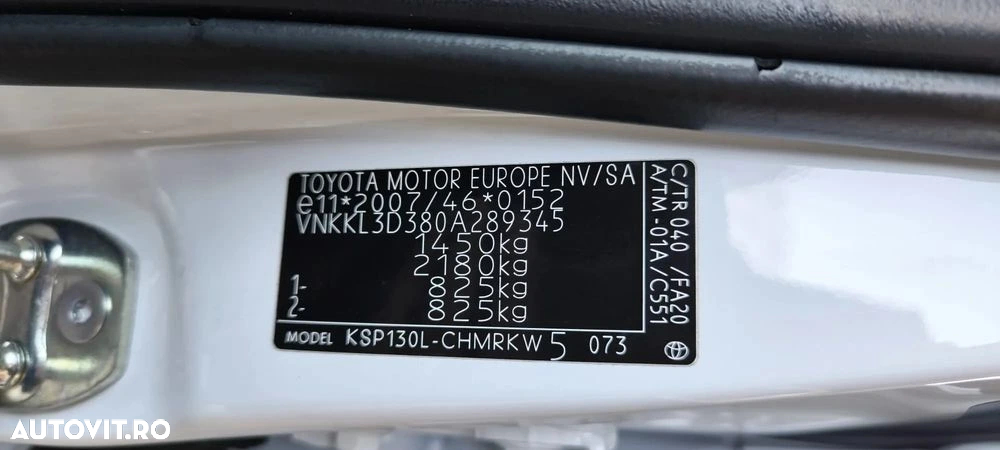 Toyota Yaris 1.0 L VVT-i Terra - 34