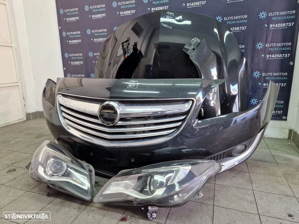 Frente completa usada OPEL INSIGNIA RESTYLE FACELIFT G09 2.0 CDTI capot parachoques guardalamas oticas radiadores - 2