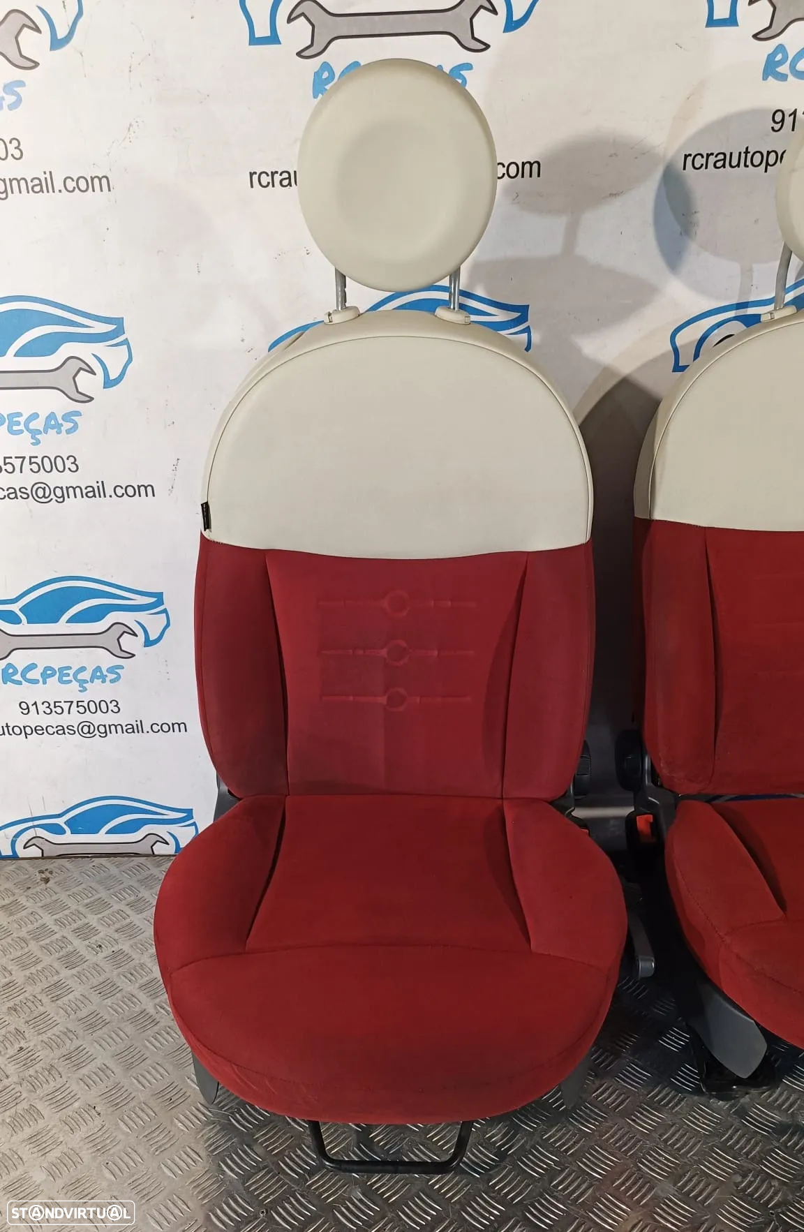 BANCO BANCOS FIAT 500 312 TECIDO AIRBAG QUARTELAS - 9