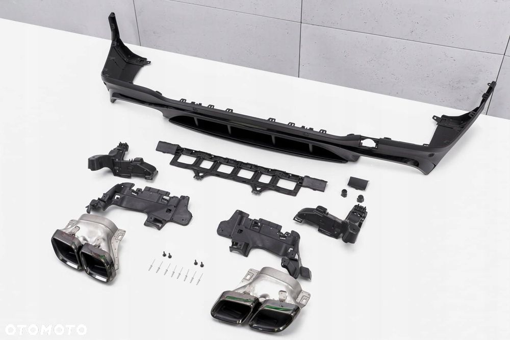 mercedes glc x253 2019-2022 dyfuzor tylny z pdc stylizujący na amg glc - 7