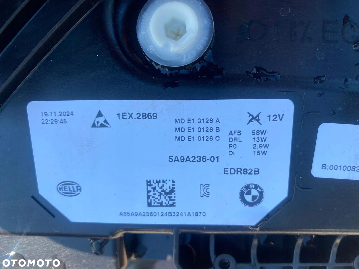 ZDERZAK MASKA LAMPY PAS KOMPLET BMW X1 U11 M PAKIET LED SHADOW BLACK - 7