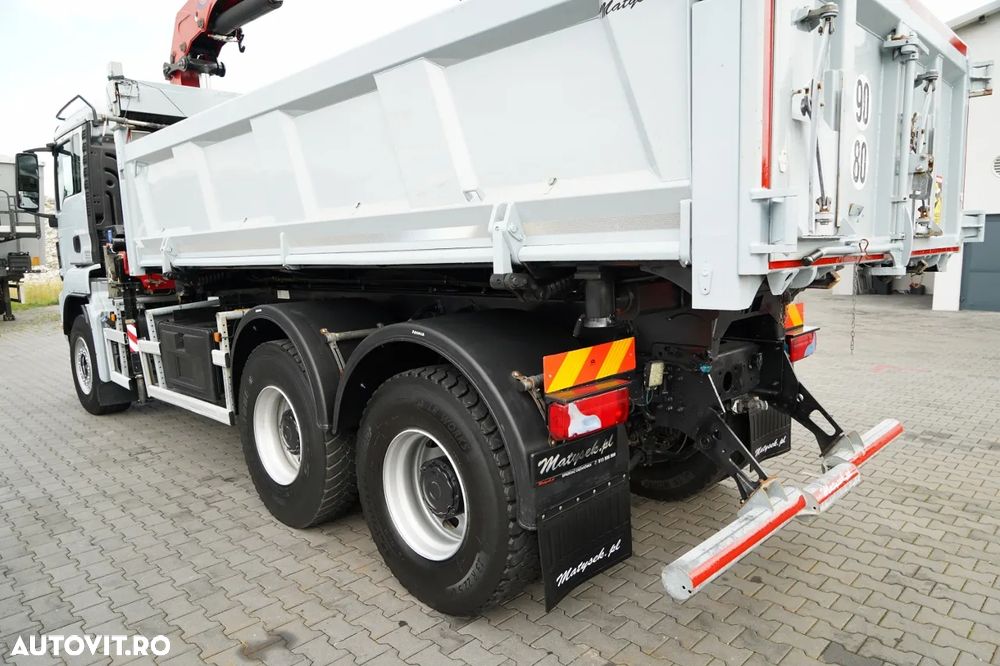 MAN TGS 33.360 / 6x4 / BASCULĂ + HDS HMF 1820 K-RC / extensie 10m / HIDRODECKER / GRAPPER / NAVI / MANUAL / IMPORTAT - - 15