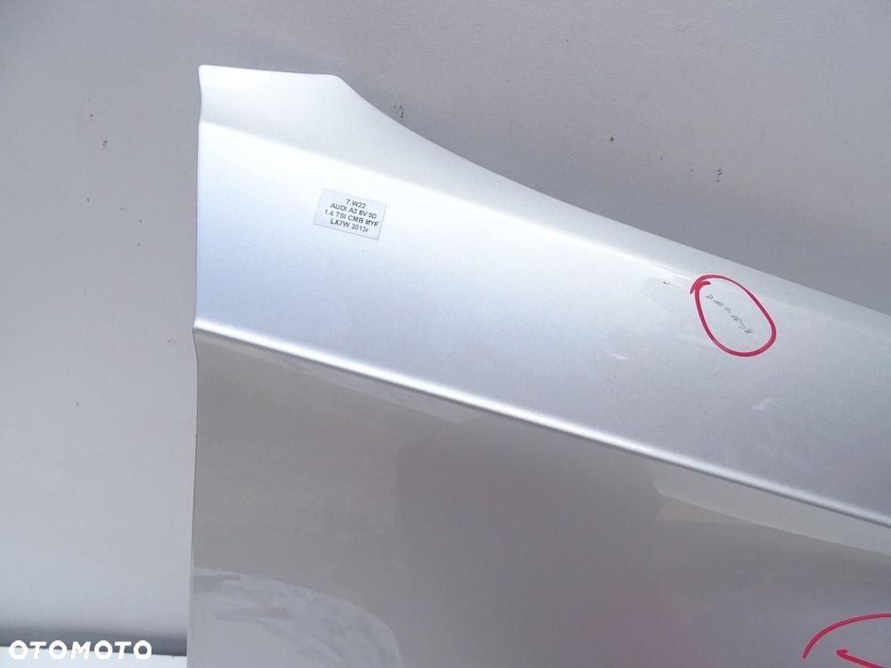 BŁOTNIK PRAWY PRZÓD PRZEDNI LX7W AUDI A3 8V 5D SPORTBACK 3D 3 DRZWI 12-17r - 9