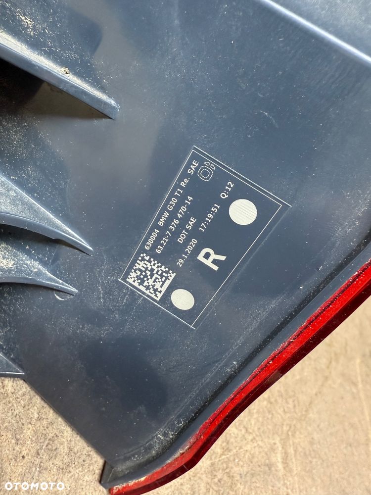 LAMPA TYŁ PRAWA TYLNA PRAWA BMW 5 G30 LED 7376470 - 7