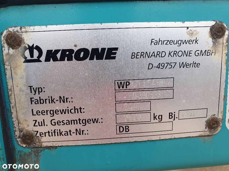 Krone 6xKRONE SKRZYNIA BDF 7.45m BURTOWO PLANDEKA ZABUDOWA ST.BDB MOŻLIWOŚĆ TRANSPORTU - 7