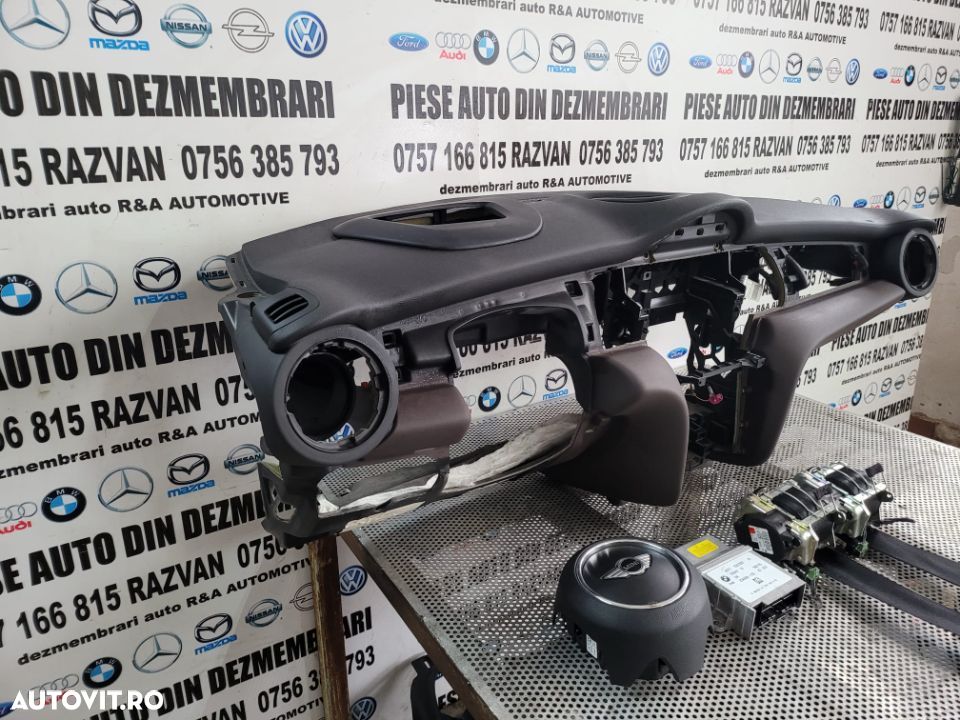 Plansa Bord Kit Airbag Mini Cooper One F54 F55 F56 F57 An 2014-2019 Cu Head Up Display Volan Stanga - 3