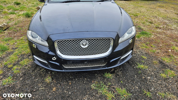 Jaguar XJ 351 2010-2015 3.0D Kompletny przód Maska Zderzak Reflektory Błotniki Pas Chłodnice Belka kolor JGJ