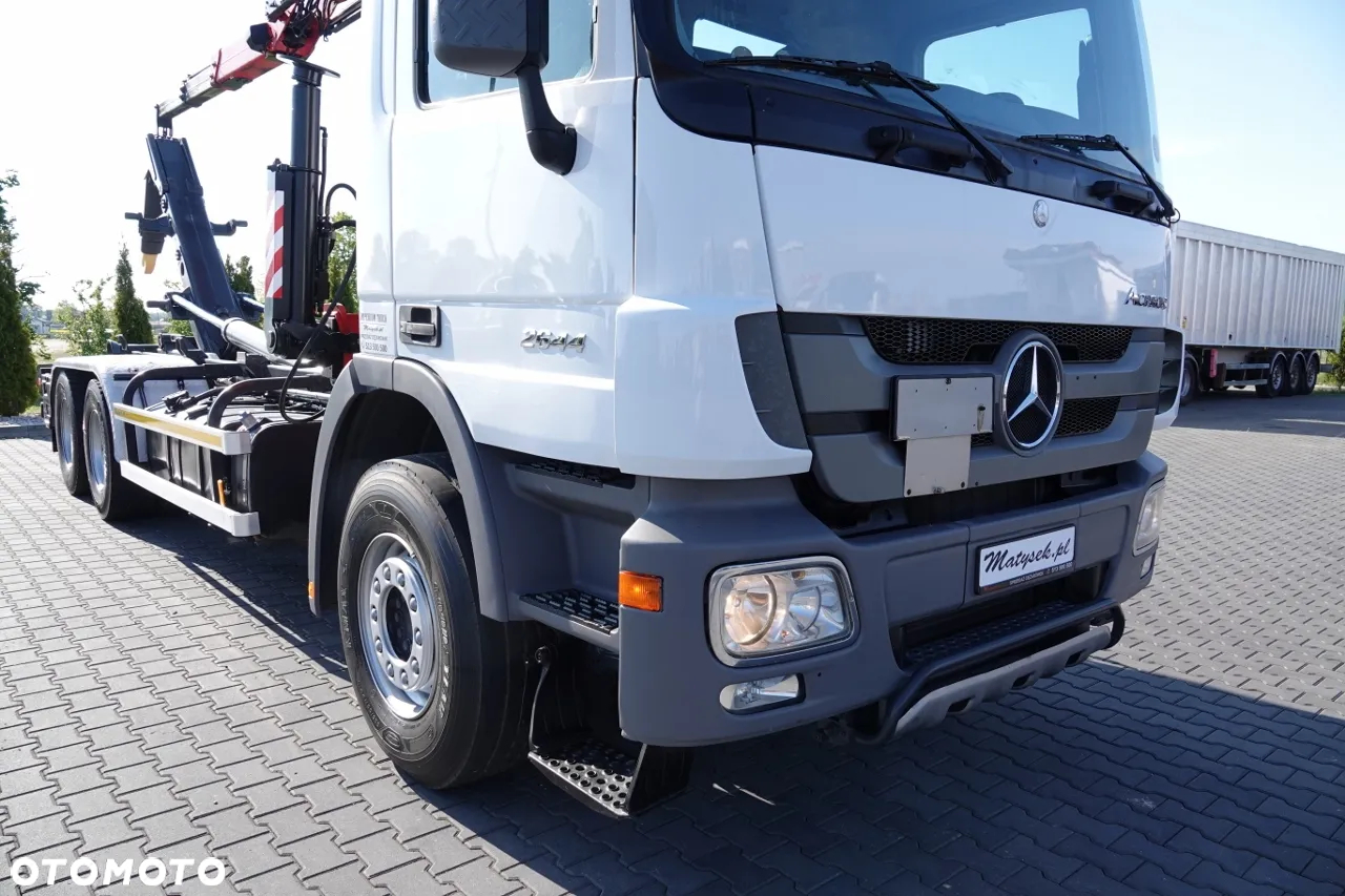 Mercedes-Benz ACTROS 2644 / 6x4 / HAKOWIEC + HDS PALFINGER EPSILON M120Z82 /  SIODEŁKO / MAX UDŹWIG 3 540 KG / EPS + SPRZĘGŁO / SPROWADZONY - 6