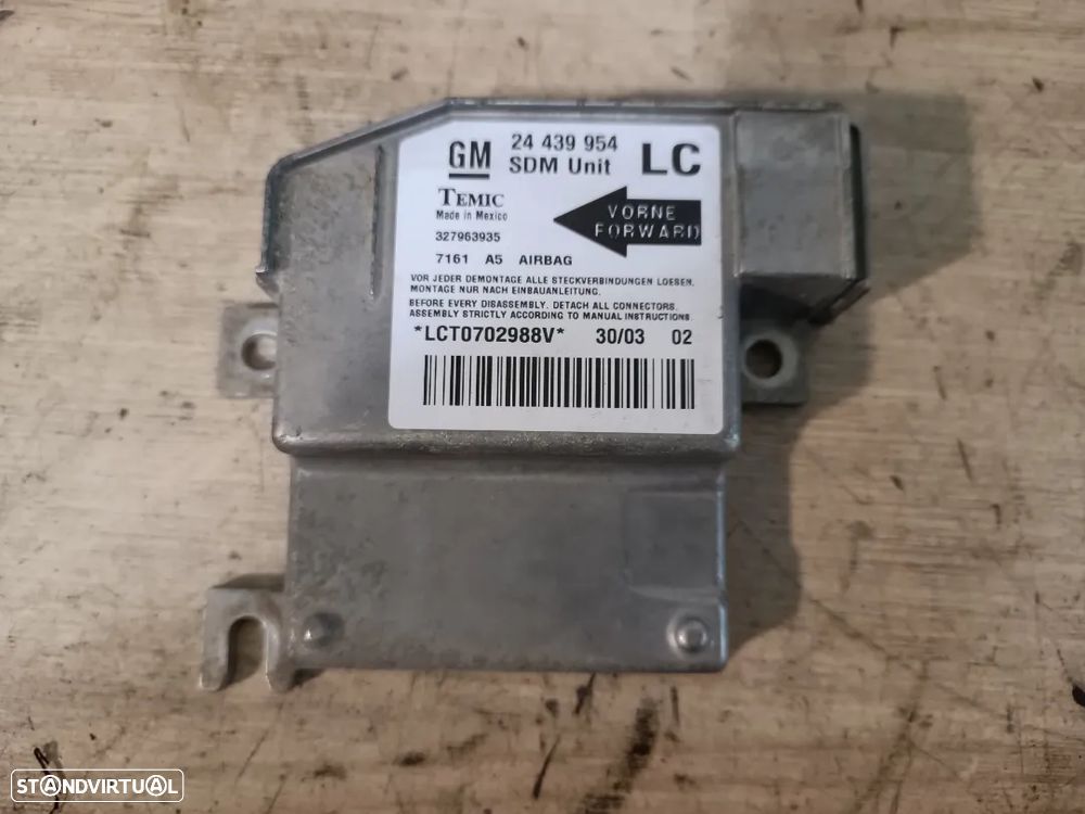CENTRALINA DE AIRBAG OPEL CORSA C 01-06 24439954 - 1