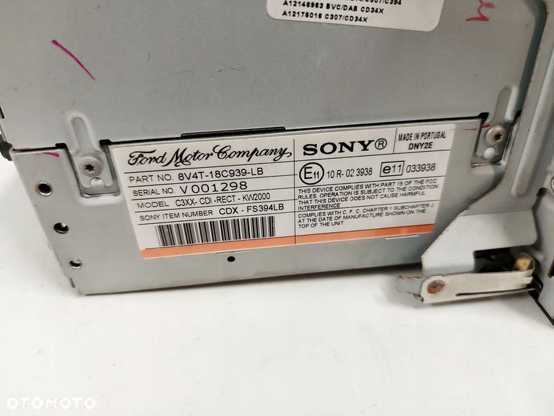 FORD KUGA MK1 RADIOODTWARZACZ 8V4T-18C939-LB - 8