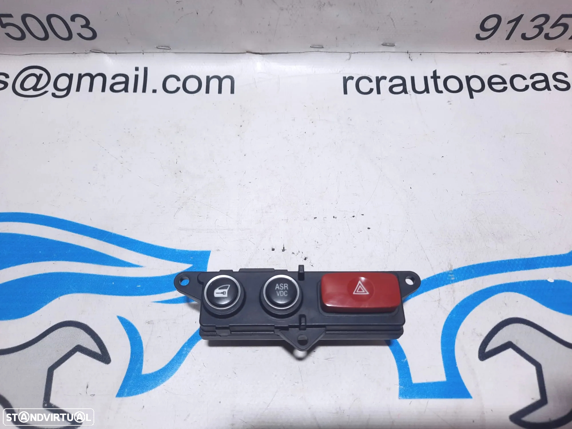 COMUTADOR BOTÃO SWITCH 4 QUATRO PISCAS ALFA ROMEO 159 398 ALFA BRERA 156067821 TRANCAR/DESTRANCAR PORTAS ASR - 2