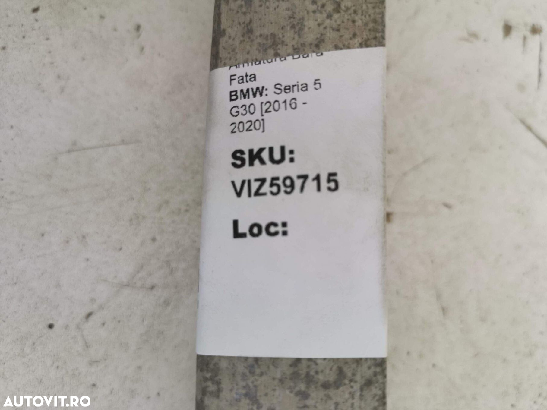 Armatura Bara Fata BMW Seria 5 G30 [2016 - 2020] Originala In Stare Bu - 8