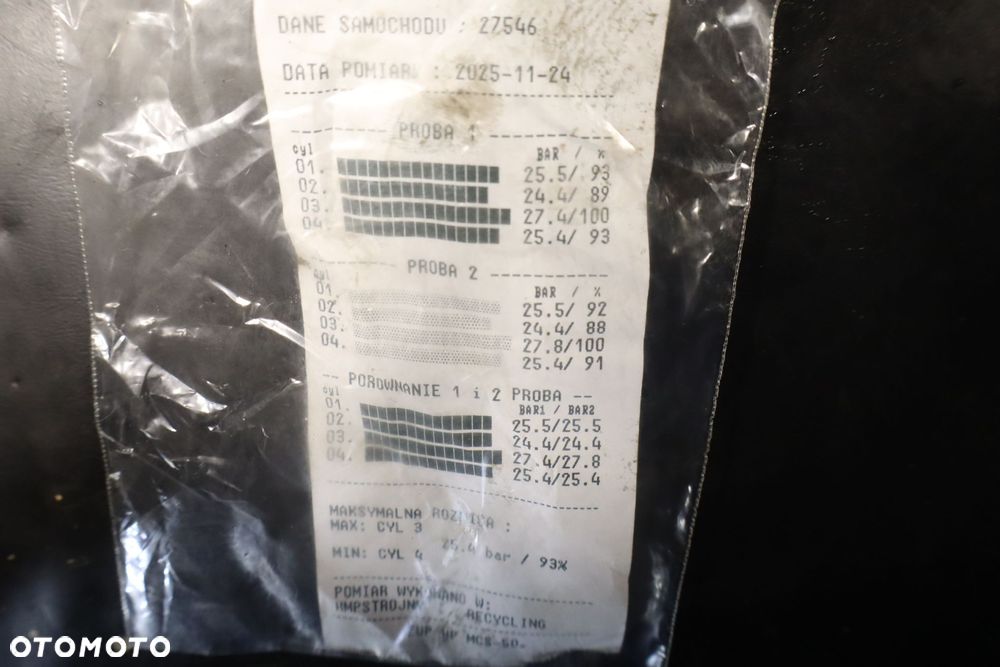 SILNIK  MAZDA 6 II 2.0CITD RF5C TEST - 2