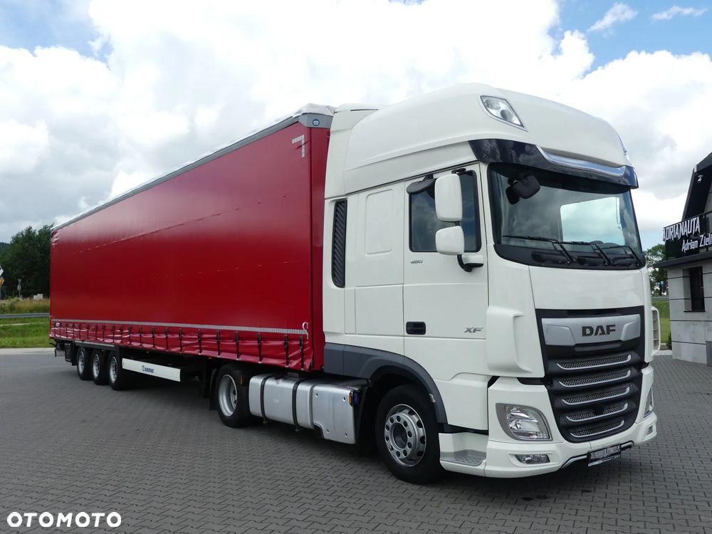 DAF XF 106.480 + KRONE FIRANKA / ZESTAW MEGA / OŚ PODNOSZONA / - 12