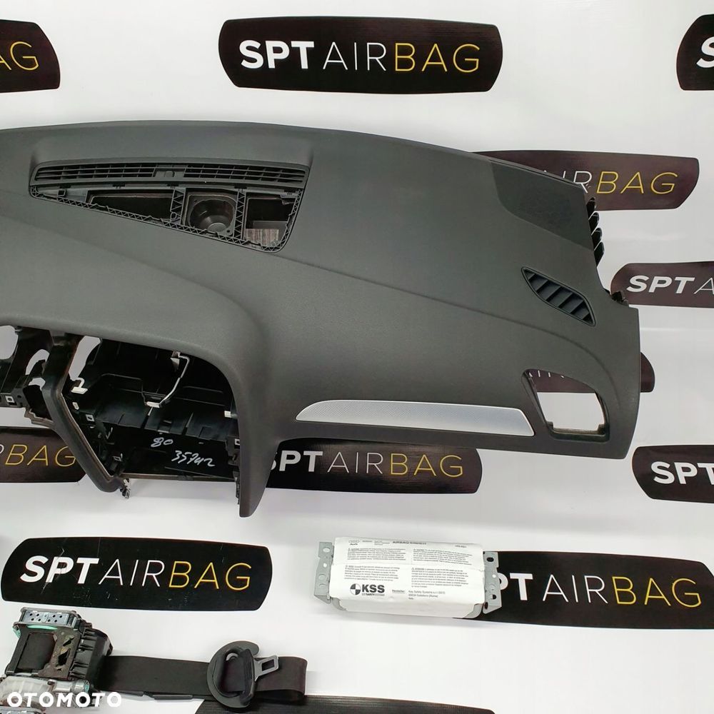 AUDI A4 B8 DESKA ROZDZIELCZA KONSOLA KOKPIT PULPIT PODUSZKI AIRBAG AIR BAG PASY KIT SET - 3