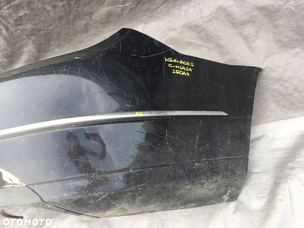 MERCEDES C-KLASA W204 SEDAN 2007-2010 ZDERZAK TYLNY TYŁ LISTWA LISTWY CHROM CHROMY - 6