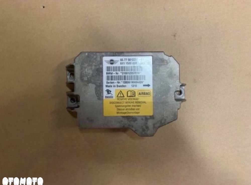 9812297 moduł sterownik poduszek mini cooper one s r55 r56 r57 r58 r60 - 1