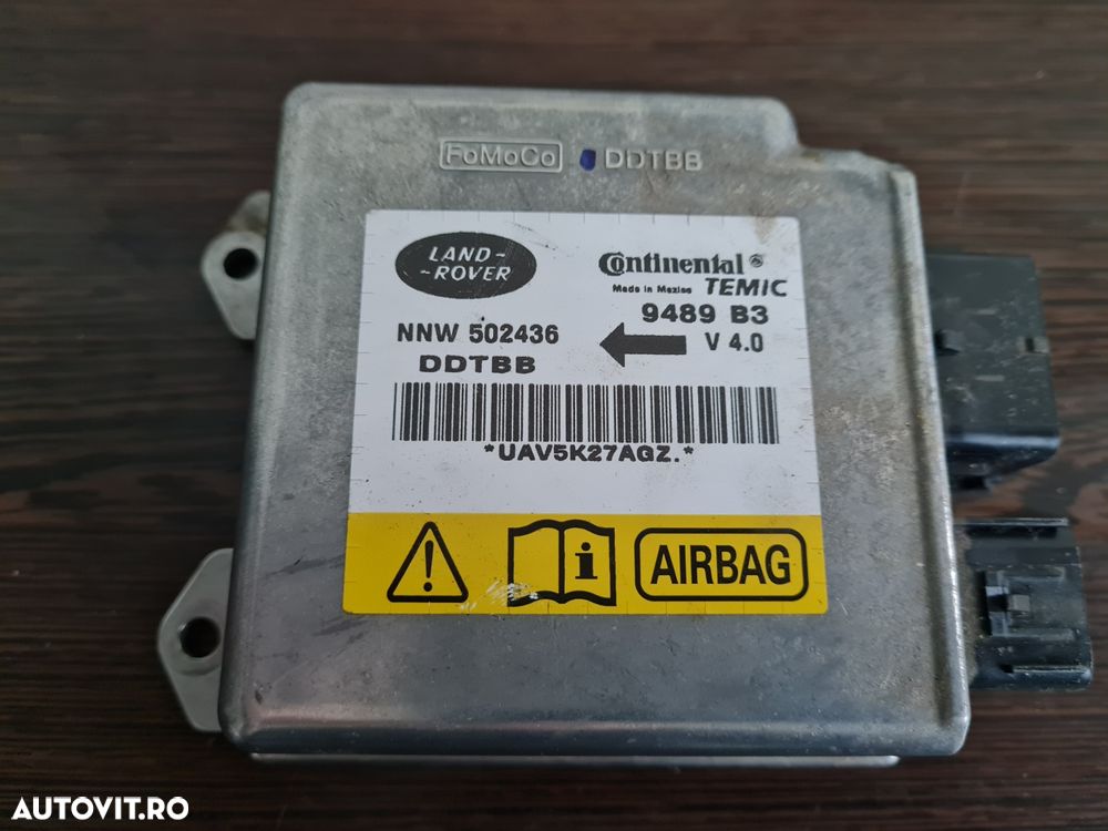 Calculator Modul Airbag Land Rover Range Rover Sport L320 Discovery 3/4 Cod NNW502436 An 2005-2006-2007-2008-2009-2010-2011-2012 Motor 2.7 Tdv6 276DT Dezmembrez Range Rover Sport L320 2.7 Tdv6 Motor 276DT - Dezmembrari Arad - 7