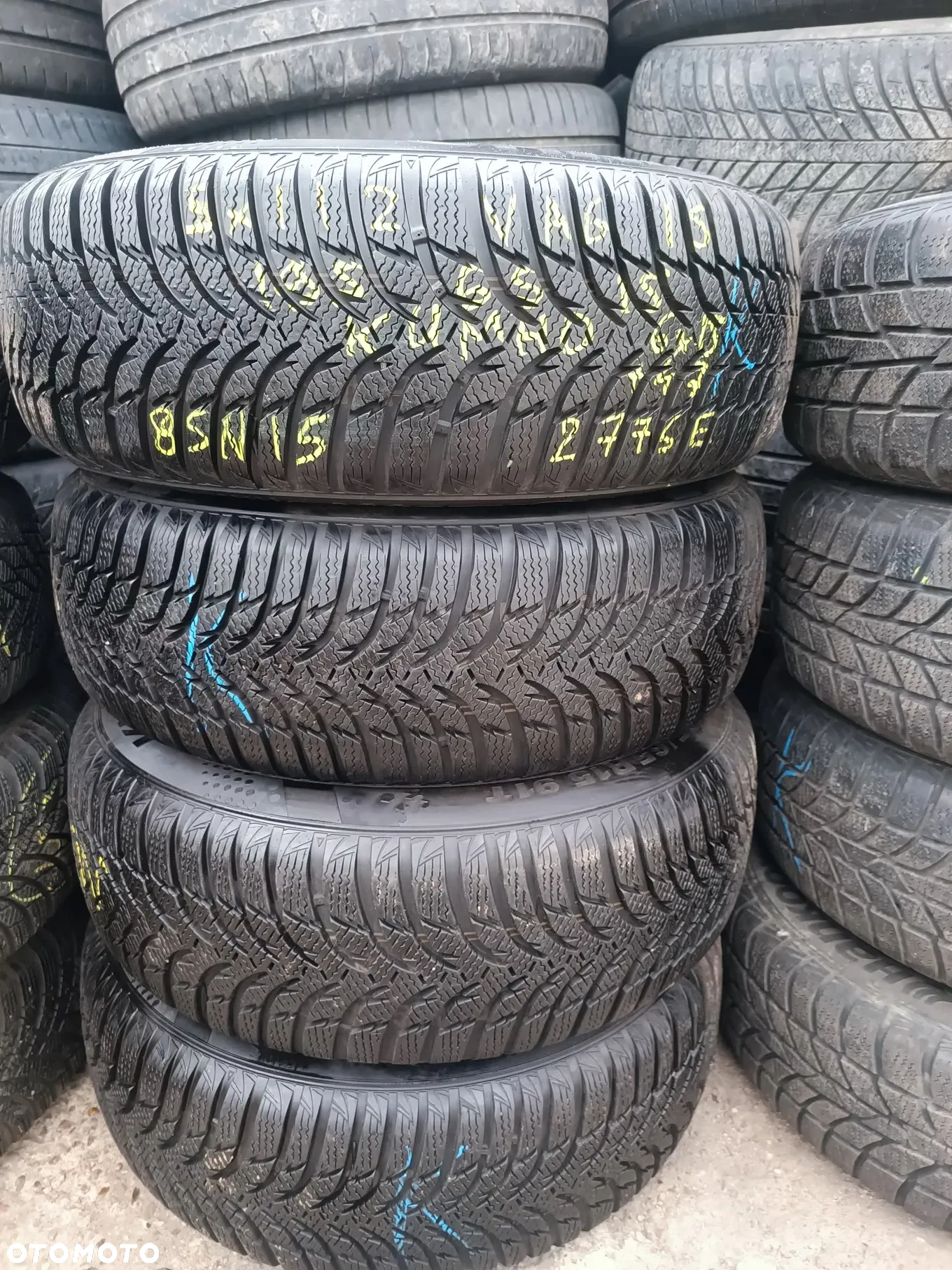 5x112 Felgi stalowe Stal 15 Koła Zimowe Zima VW PASSAT B5 GOLF 5 6 V VI CADDY JETTA TOURAN SEAT LEON TOLEDO ALTEA SKODA OCTAVIA II III 2 3 AUDI A4 B5 B6 A6 C5 Legnica ALU-RAD 195/65 8,5mm Kumho jak Nowe - 4