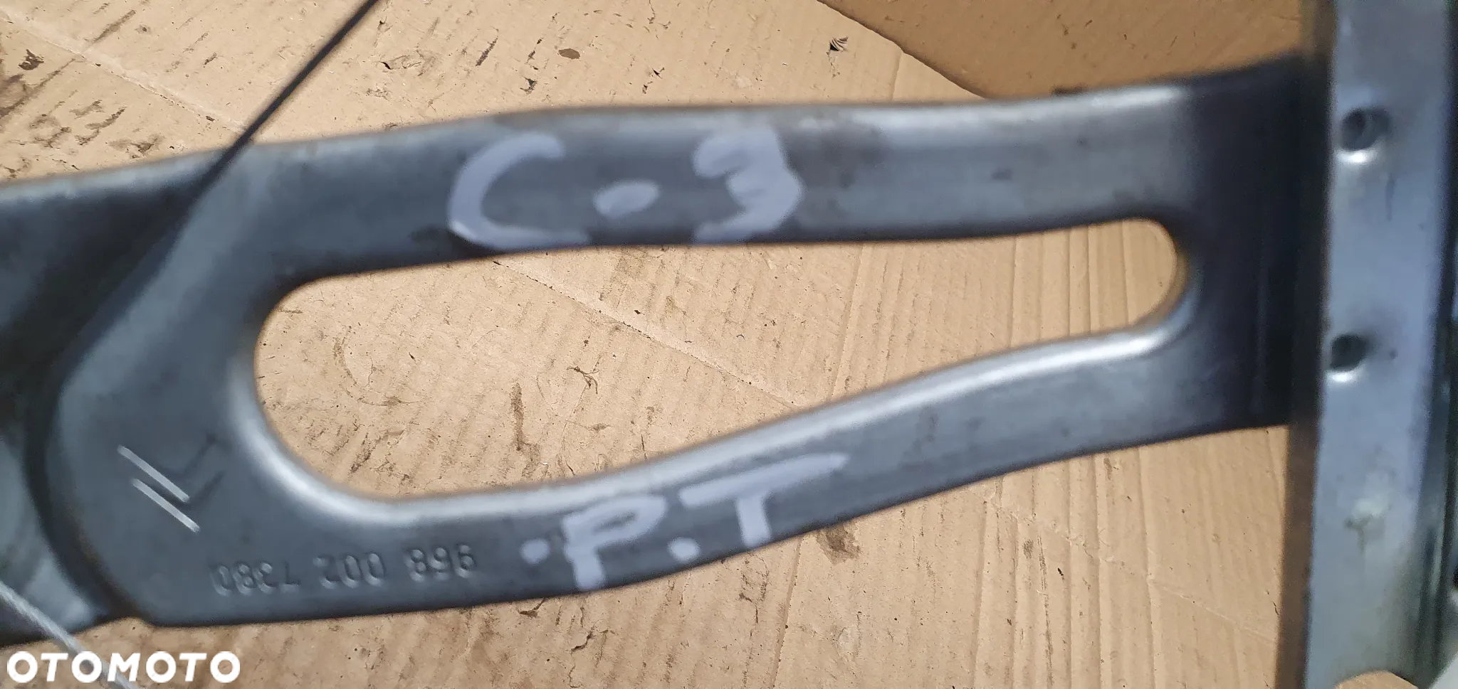 Mechanizm podnośnik szyby prawy tył Citroen C3 I 9680027380 - 6