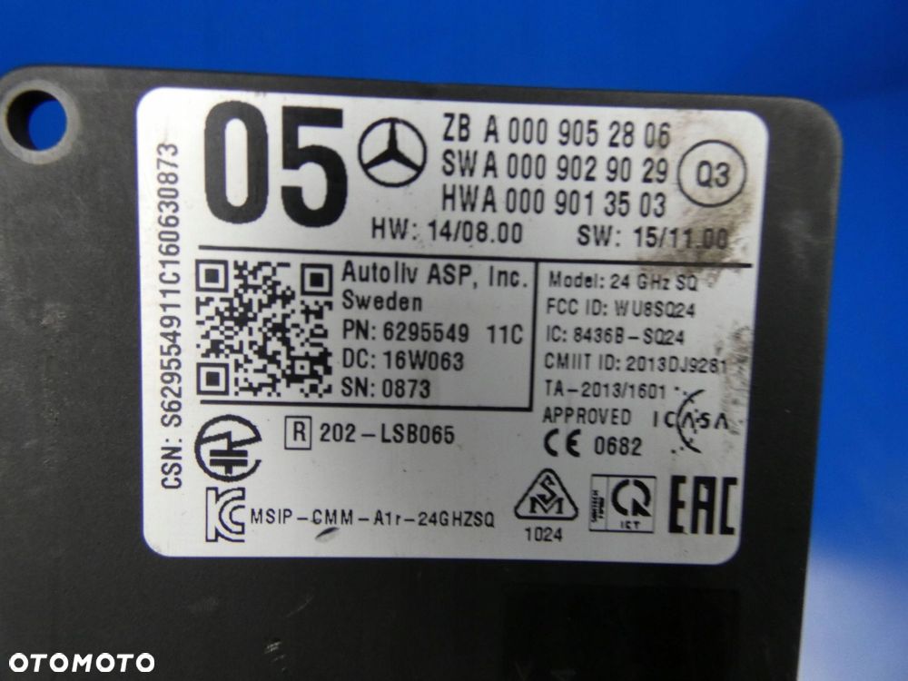 MERCEDES GLC W253 X253 C KLASA W205 RADAR MODUŁ DISTRONIC - 2
