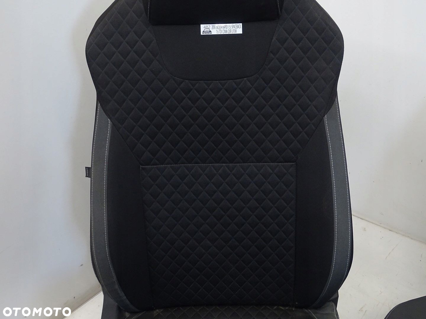 KPL FOTELE KANAPA TAPICERKA SKODA RAPID I 5J KOMBI / SPACEBACK ZINTEGROWANE - 6