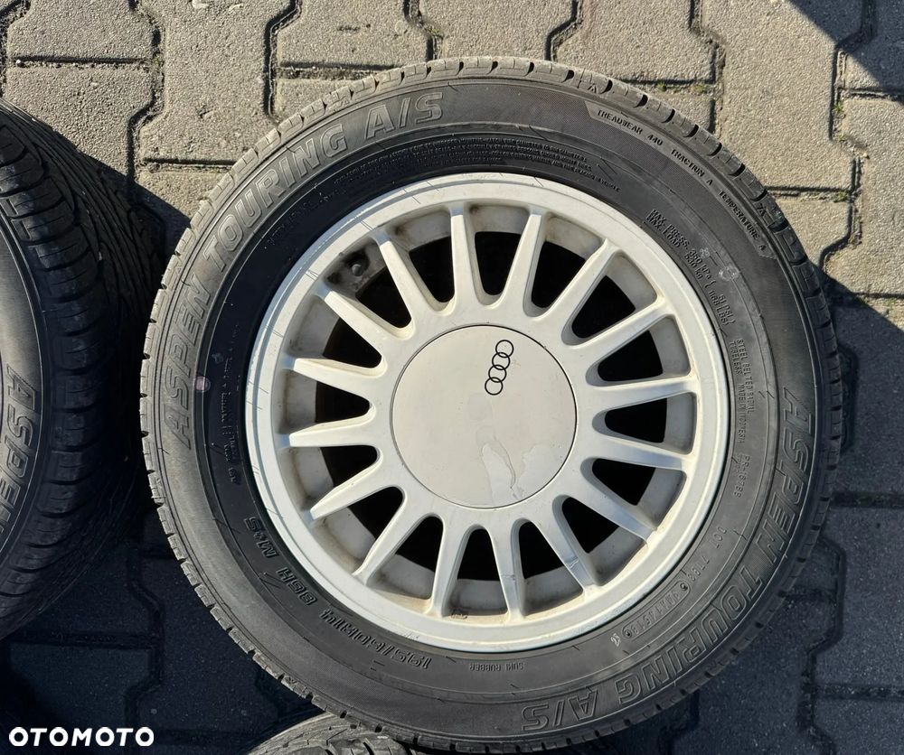 Audi 80 B2 Coupe felgi koła oryginał 14" 853601052A ET45 4x108 ładne opony 195 60 14 - 2