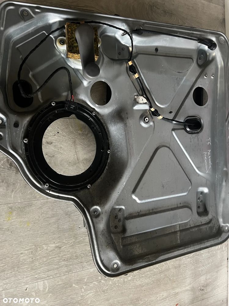 MECHANIZM PODNOSZENIA SZYBY LEWY do VW Transporter T5 MANUALNY Z KORBKĄ - 1