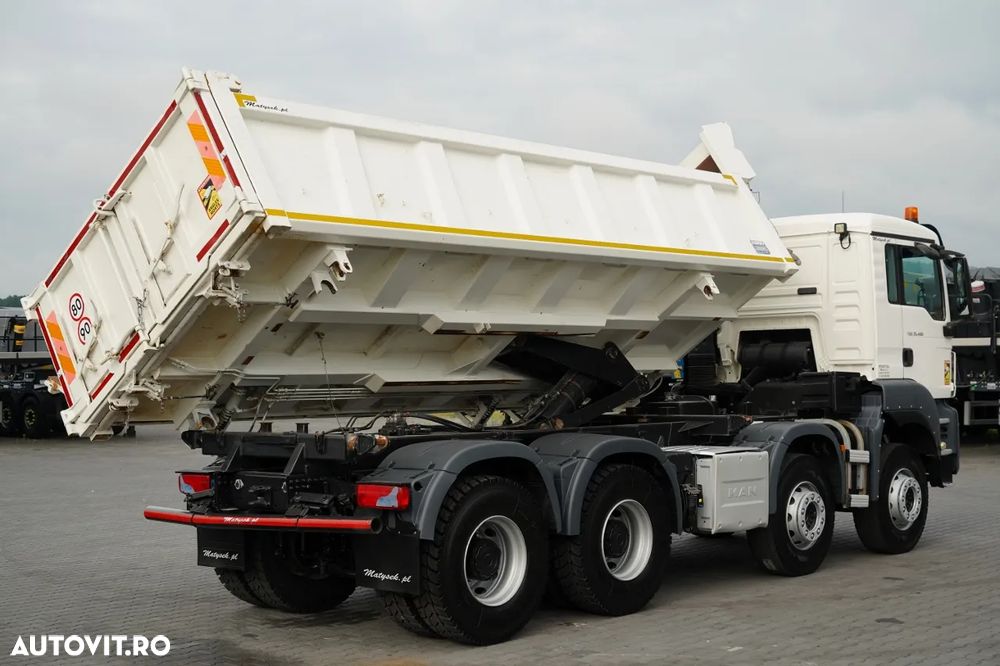 MAN TGS 35.480 / 8x4 / BASCULANTE / BORDMATIC / HYDROBOARD / ANVELOPE 100% / EURO 6 - 11