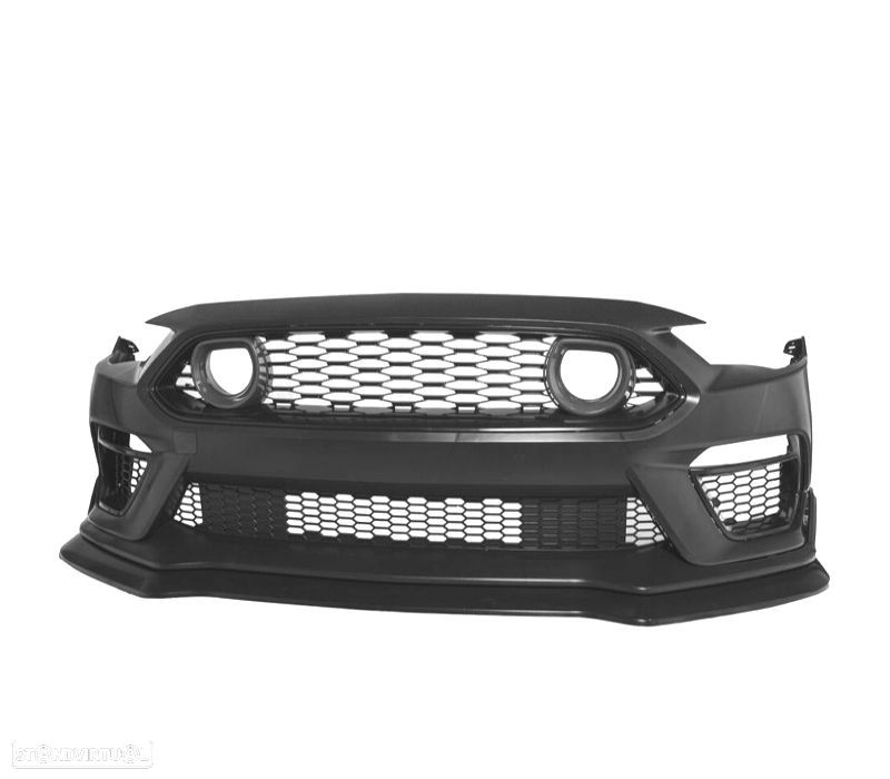 PARA-CHOQUES FRONTAL FORD MUSTANG 18-22 LOOK MACH 1 GRELHA LUZ LED - 4