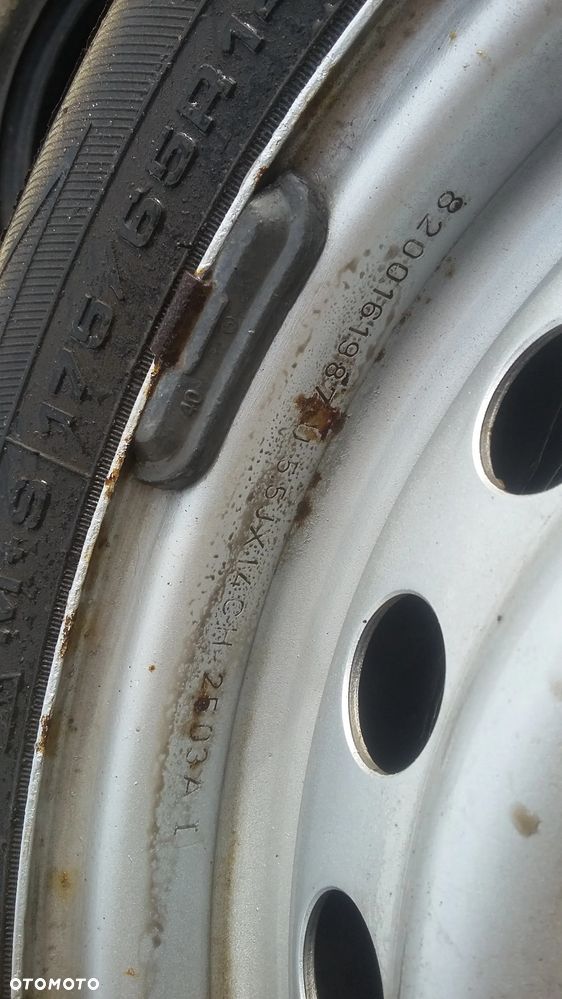 14” - Felgi 4x100  r14 cali - Renault Clio Megane Kangoo NISSAN Note Micra  -  Stalowe ORYGINAŁ !! - 6